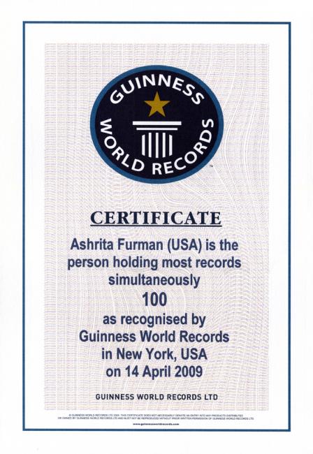Ashrita-certificat